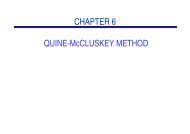 CHAPTER 6 QUINE-McCLUSKEY METHOD