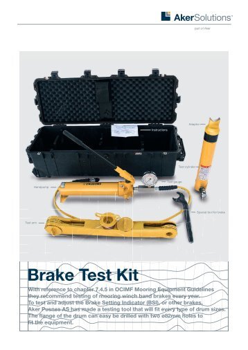 Brake Test Kit - Aker Solutions