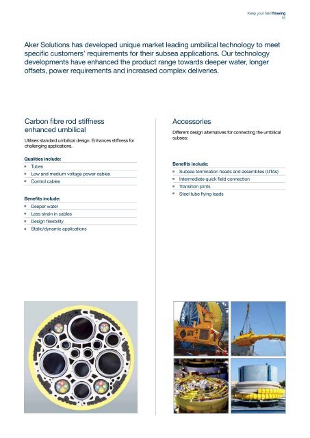 Umbilicals brochure - Aker Solutions