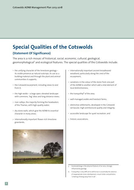 Introduction - Cotswolds Area of Outstanding Natural Beauty