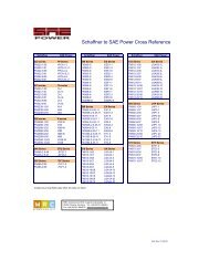 Schaffner to SAE  Power Cross Reference - MRC Components