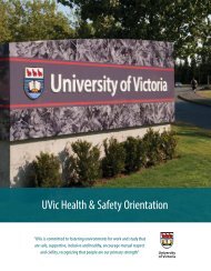 UVic Health & Safety Orientation - Occupational Health and Safety