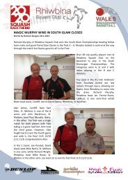 SOUTH GLAM CHAMPS JAN2013 - Squash Wales