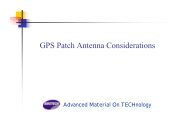 GPS Patch Antenna Considerations - MRC Components