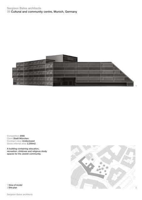 35 Cultural And Community Centre Munich L Pdf Sergison Bates