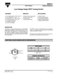 DG9411 Low-Voltage Single SPDT Analog Switch - Darlas