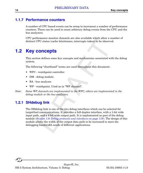 SuperH (SH) 64-bit RISC Series SH-5 System Architecture, Volume ...