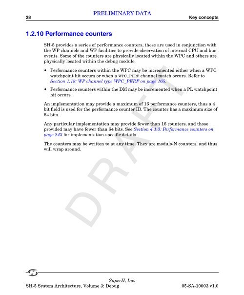 SuperH (SH) 64-bit RISC Series SH-5 System Architecture, Volume ...