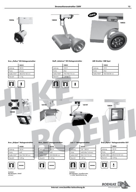 Katalog 2012 - Boehlke-Beleuchtung.de