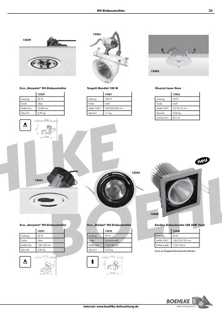 Katalog 2012 - Boehlke-Beleuchtung.de