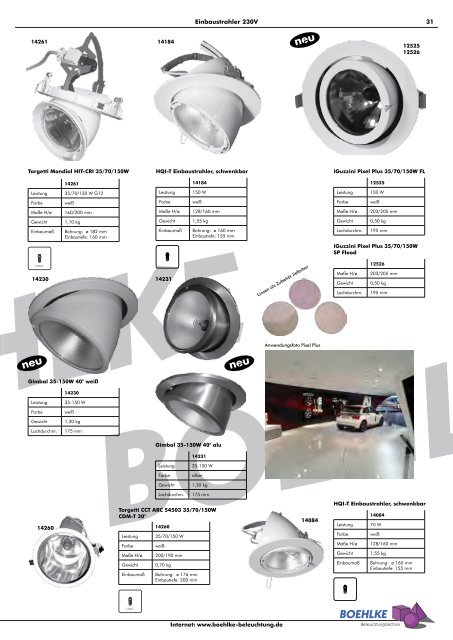 Katalog 2012 - Boehlke-Beleuchtung.de