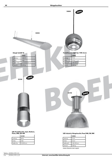 Katalog 2012 - Boehlke-Beleuchtung.de