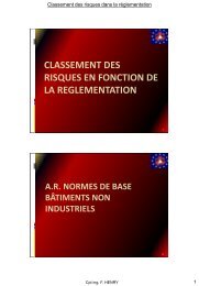 Classement du risque dans les rÃ©glementations - Prevention ...