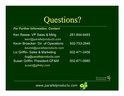 Parallel Products, Inc.