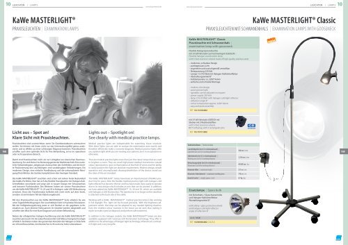 KaWe MASTERLIGHT® Classic LED - V-medtech.com