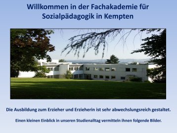 Folie 1 - Fachakademie fÃ¼r SozialpÃ¤dagogik Kempten