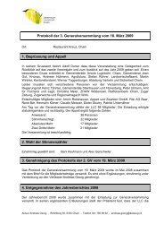 Protokoll der GV vom 18.3.09 (PDF) - landschaftcham.ch