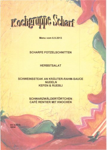 Scharfe Fotzelschnitte - Kochgruppe Scharf