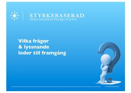 Styrkebaserad Faciliteringsdagarna