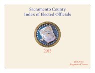 of Elected Officials - Voter Registration & Elections - Sacramento ...