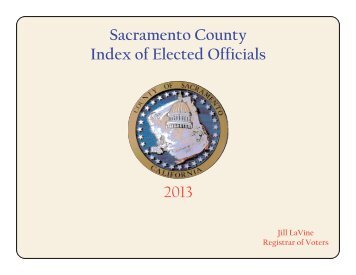 of Elected Officials - Voter Registration & Elections - Sacramento ...