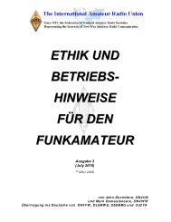 Ethik und Betriebshinweise für den Funkamateur - DARC