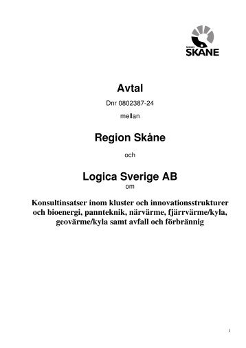 Avtal_Logica_Sverige_AB.pdf - Region SkÃ¥ne