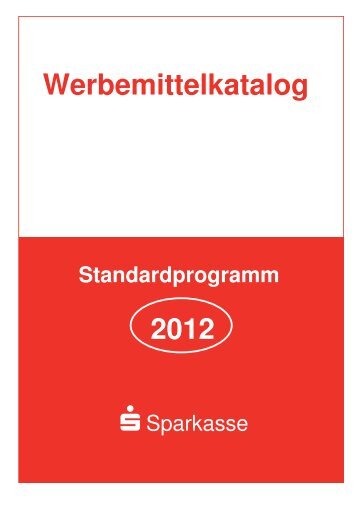 Werbemittelkatalog Standardprogramm 2012 - huemmer-werbung.de