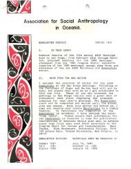 Association for Social Anthropology in Oceania. - ASAO Home Page