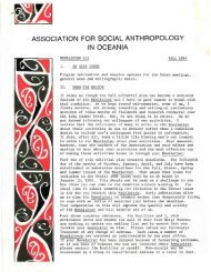 association for social anthropology in oceania - ASAO Home Page