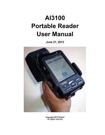 AI3100 Portable AEI Reader - Signal Computer Consultants