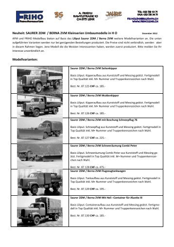 Info SAURER 2 DM 2012.pdf - FRIHO, Modellbahnen