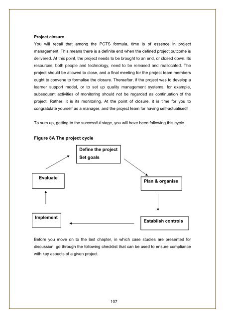 successful project management - Commonwealth of Learning