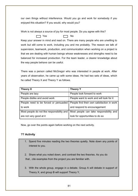 successful project management - Commonwealth of Learning