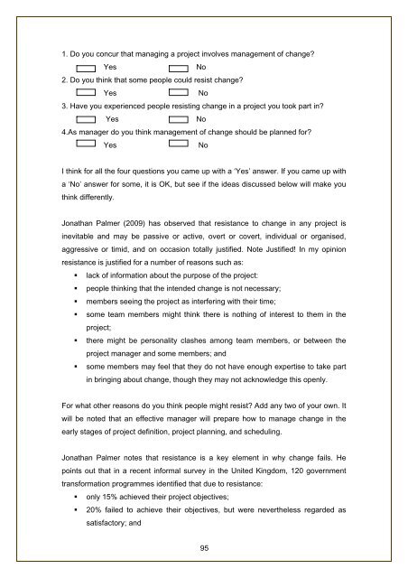 successful project management - Commonwealth of Learning