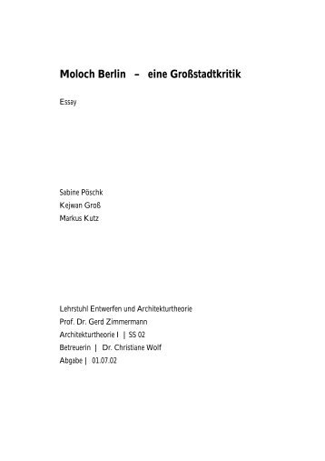 Essay Fertig - mck-architektur.de