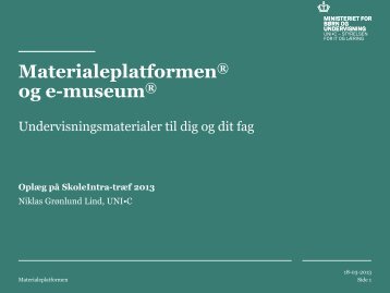 Digitale lÃ¦remidler pÃ¥ Materialeplatformen og emuseum - SkoleIntra