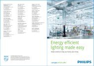 Energy efficient lighting made easy - Philips