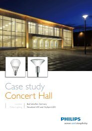 Case study Concert Hall - Philips Lighting
