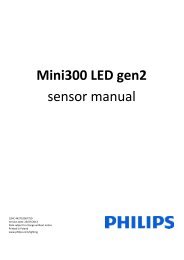 Mini300 LED gen2 sensor manual - Philips Lighting