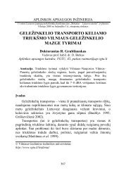 GELEÃ…Â½INKELIO TRANSPORTO KELIAMO TRIUKÃ…Â MO VILNIAUS ...