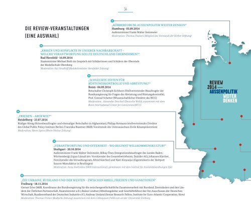 Review 2014 – Außenpolitik Weiter Denken