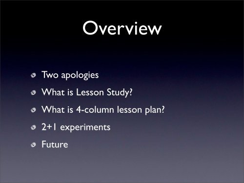 Lessons learned from using 4-column lesson planning with ...