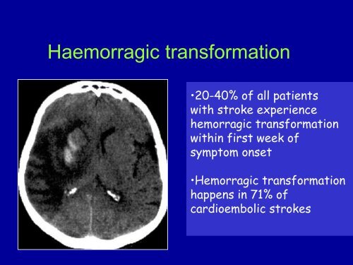 Stroke fisiopatologia - UniversitÃ  degli Studi di Perugia