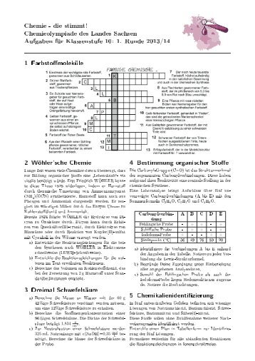 Aufgaben - Chemie - die stimmt!