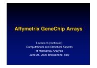 Affymetrix GeneChip Arrays