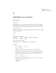 Solutions to exercises - Computational Statistics for Genome Biology