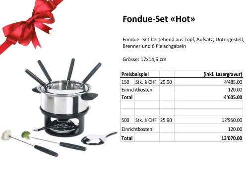 Preisbeispiel (inkl. Lasergravur - Motzer trading