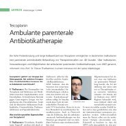 Ambulante parenterale Antibiotikatherapie - Infektionsnetz