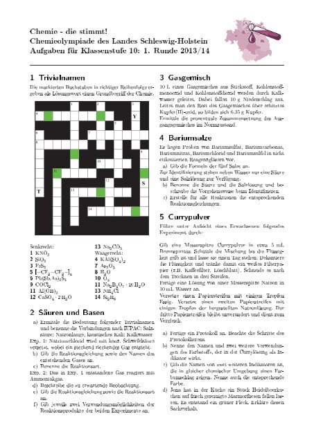 Aufgaben - Chemie - die stimmt!